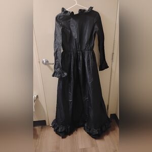 Vintage Black Ruffled Maxi Dress